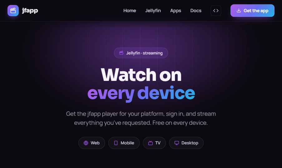 Jellyfin dashboard
